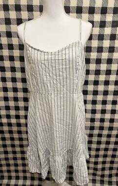 Old Navy White and Blue Striped Dress